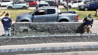 megaoperativo binacional de aduanas y policia de brasil permitio incautar cigarrillos por 10 millones de pesos