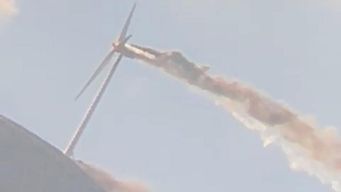 molino eolico de ute tomo fuego en las sierras de maldonado: no hubo heridos ni propagacion