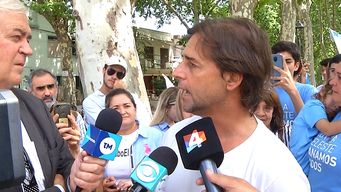 lacalle pou saludo a la caravana de jinetes a favor de la luc