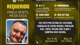 policia solicita colaboracion para ubicar a requerido por homicidio de mujer hallada muerta en rio san jose
