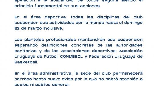 Tenfield.com » Fútbol suspendido hasta nuevo aviso