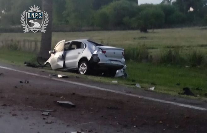 Siniestro en ruta 1. Foto: Policía Caminera