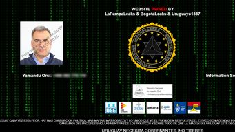 hackearon el sitio web de dinacia, publicaron el numero de celular de orsi y amenazaron con tener informacion