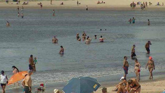 gente playa montevideo bacteria