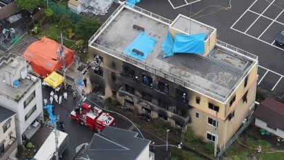 incendio intencional en un estudio de animacion japones que produce exitosas series