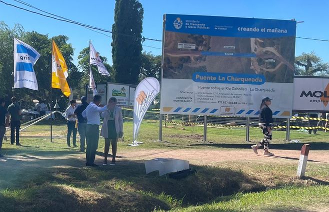 La Charqueda, río Cebollatí. Visita del presidente Lacalle Pou. (Foto: Paola Elso, corresponsal de Subrayado).
