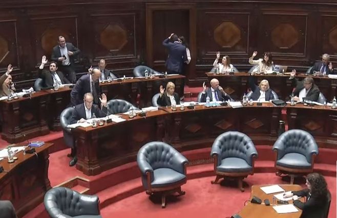 Votación en el Senado. Marzo 2024.