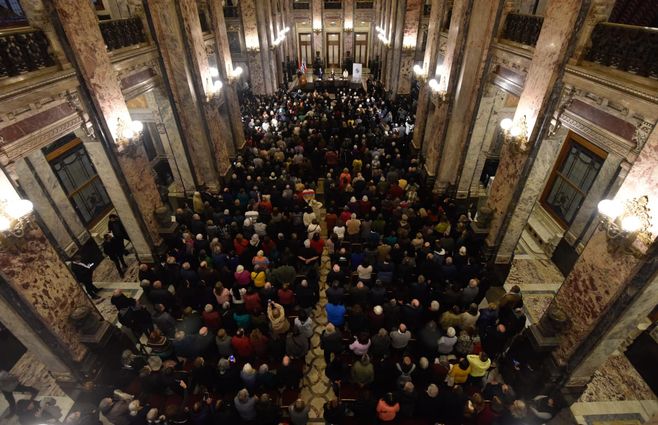 Acto de reparación del Estado por el crímen de las Muchachas de Abril. Foto: Foco UY