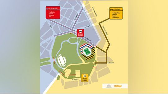 Cómo llegar y qué se puede ingresar al estadio en el clásico de hoy