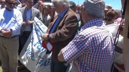 Bonomi en el momento previo al disturbio