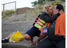 Sin una pierna, Gustavo Villarreal cruzó nadando a Buenos Aires