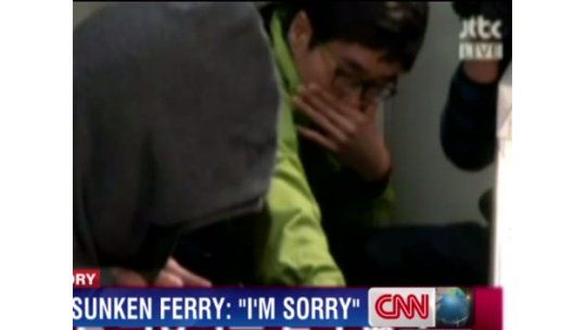 Capitán del ferry coreano hundido: estoy muy avergonzado