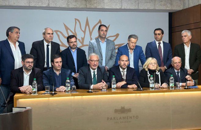 La oposición se vuelve a reunir por el caso Danza. Foto: reunión del 29 de octubre, cuando se decidió interpelar a Lustemberg.