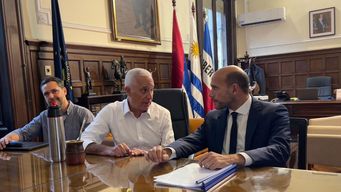 Martín Lema con el ministro Carlos Negro. Foto: prensa de Martín Lema.