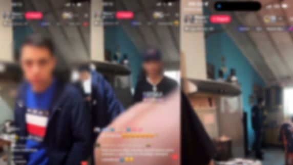 Imágenes cedidas a Subrayado. Transmisión en vivo en Tiktok.