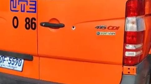 Balearon camioneta de UTE cuando estaban trabajando; sindicato evalúa medidas