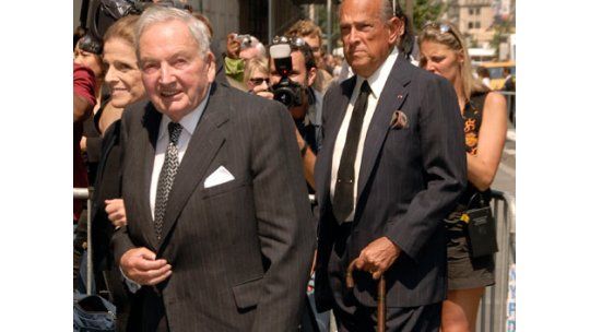 El presidente se reúne con el multimillonario David Rockefeller