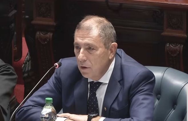 Gabriel Oddone en la interpelación.