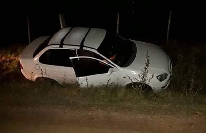 El coche de Barossi en Camino del Medio.&nbsp;