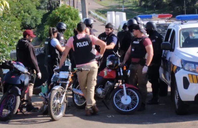 Foto: Subrayado. Allanamientos en la mañana de este jueves, en Salto.