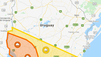 rige alerta naranja y amarilla por tormentas fuertes y lluvias intensas