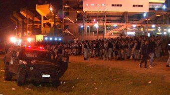 Foto: Subrayado, archivo. Operativo policial en el Campeón del Siglo, estadio de Peñarol.