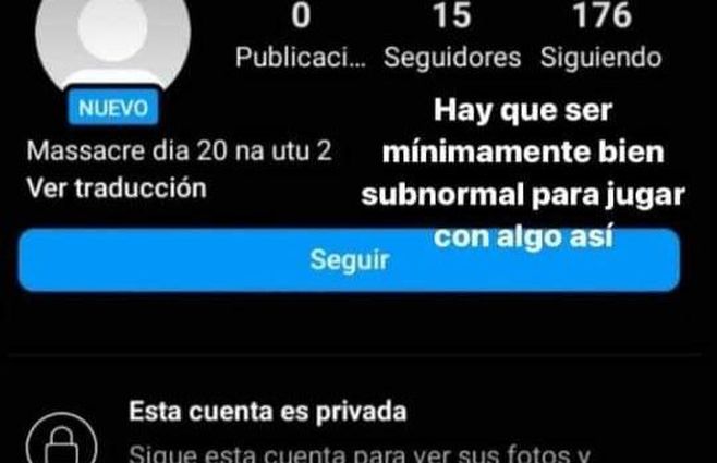Captura de pantalla cedida a Subrayado.