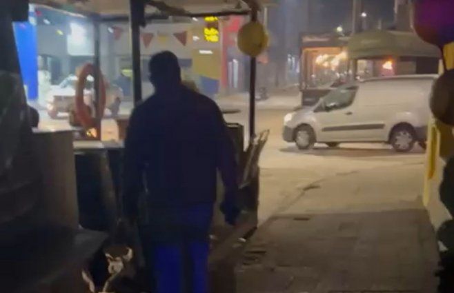 Foto cedida a Subrayado. La víctima estaba resguardada en un lugar frente a la estación de servicio donde fue en busca de agua.