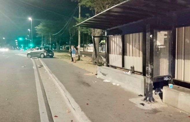 Foto: Policía de Canelones. Choque de conductor alcoholizado en Toledo.