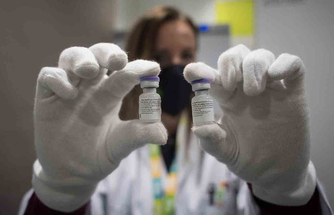 Vacunas de Pfizer. Foto: AFP.