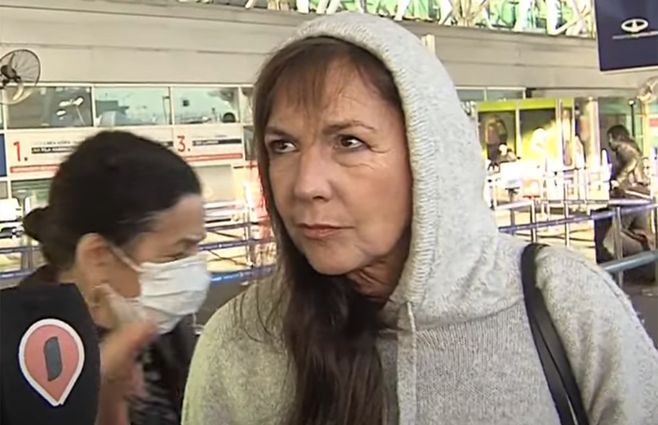 Mónica Gonzaga en Intrusos de América TV