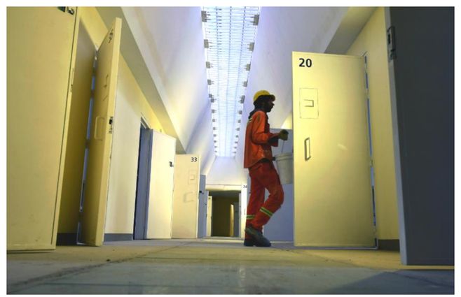 Maqueta de Punta de Rieles, primera cárcel construida en sistema público-privado