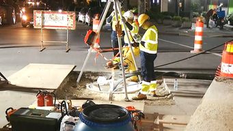 comenzo la reparacion de la red de saneamiento arteaga: inversion de usd 3 millones y tecnologia que reduce tiempo de obra