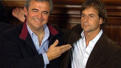 Jorge Larrañaga acababa de perder las internas en 2014 y presentaba a Lacalle Pou como el candidato presidencial de los blancos