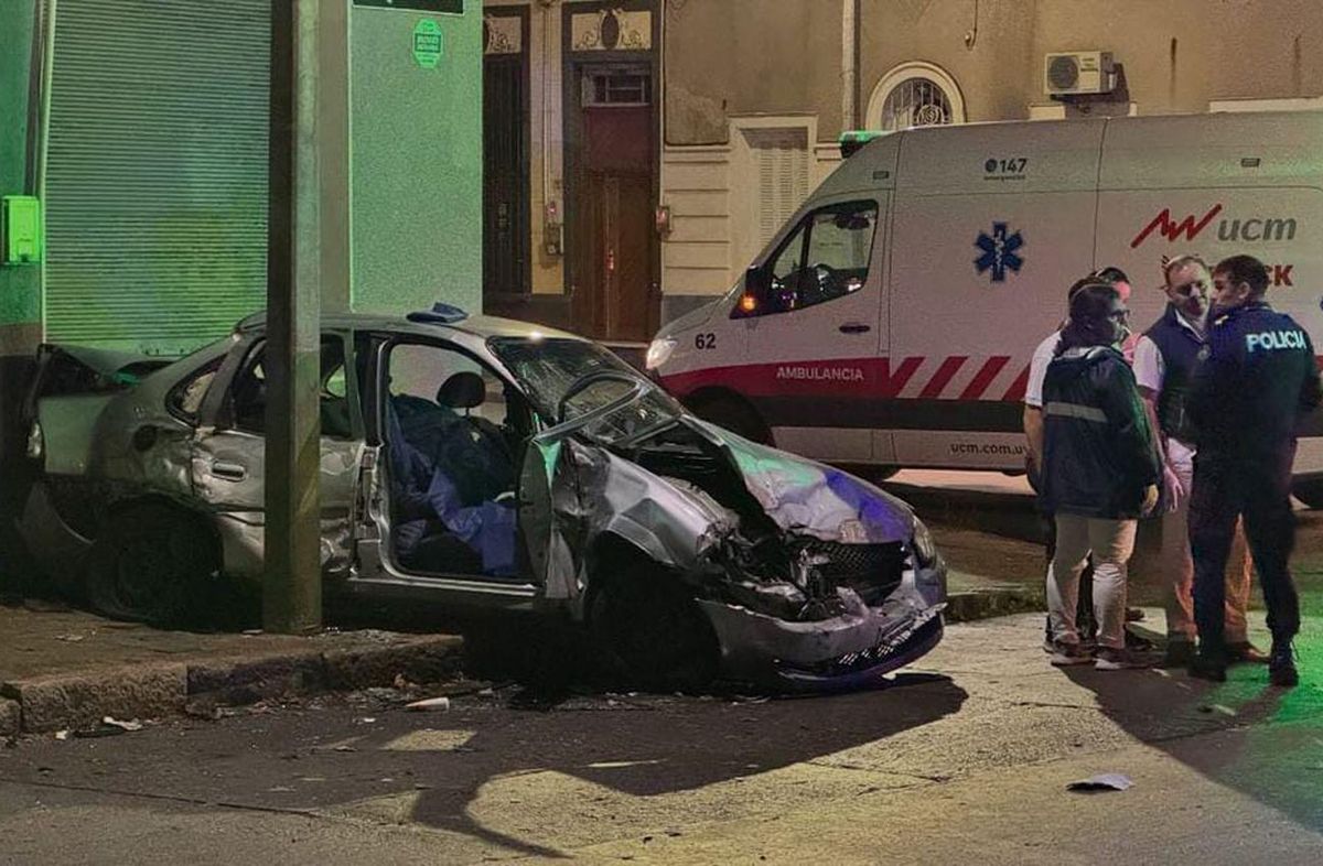 Foto cedida a Subrayado. El Chevrolet donde viajaba la víctima. Foto cedida a Subrayado. El Chevrolet donde viajaba la víctima.