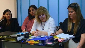 La fiscal Alicia Guione y su equipo en una de las audiencias del caso Penadés.&nbsp;