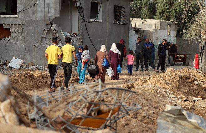 El regreso a los hogares en Gaza después de la tregua