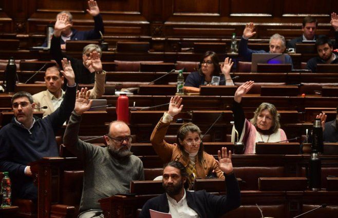 Diputados del Frente Amplio votan proyecto. Foto: FocoUy