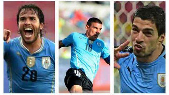 Tata González, Maxi Pereira, Luis Suárez
