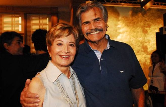 Tarcisio Meira y su esposa Gloria Meneses en 2008
