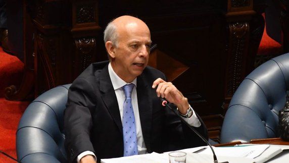 Javier García en la interpelación a Lazo por Cardama. Foto: FocoUy