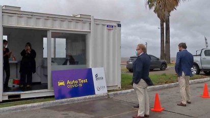 Ancap colocó un auto test de Covid-19 en la estación de la Rambla y Ejido&nbsp;