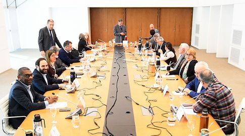 Presidente Orsi en el Consejo de Ministros. Foto: FocoUy