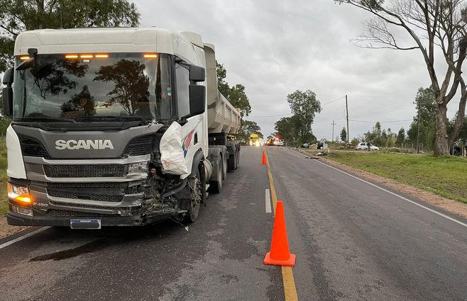 Siniestro de tránsito en ruta 12, Canelones. Foto: Policía Caminera.