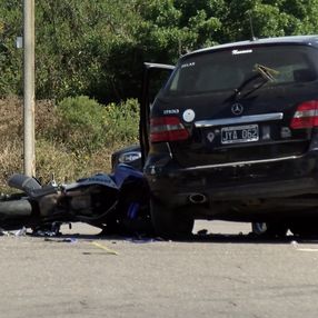 Foto: Subrayado. Accidente de tránsito en Punta del Este. Foto: Subrayado. Accidente de tránsito en Punta del Este.