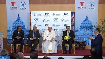 intendente yamandu orsi participo de una reunion con el papa francisco en el vaticano