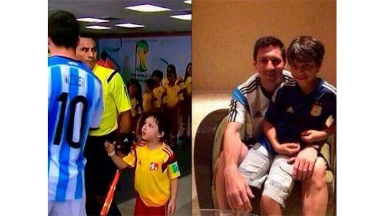 Una guerra por el niño que no pudo saludar a Messi