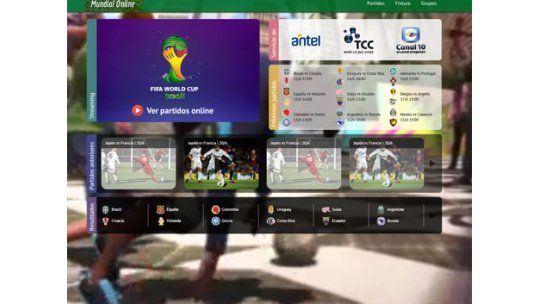 Vas a poder ver todo Brasil 2014 en www.mundialonline.com.uy