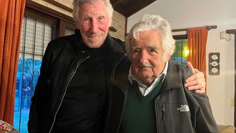 Roger Waters con Mujica. Foto: MPP.