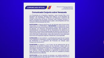 uruguay no suscribio comunicado conjunto de paises que expresaron preocupacion por crisis en venezuela